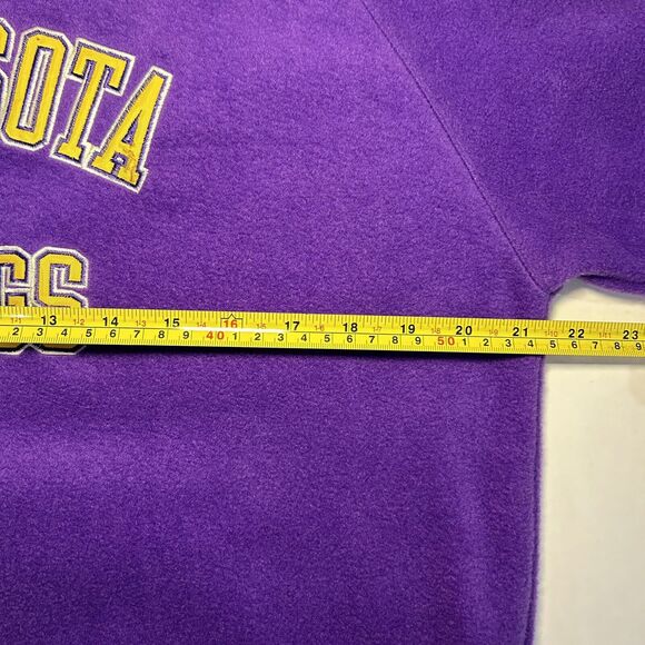 reebok Minnesota Vikings 1/4 Zip Fleece pullover Youth size XL With Pockets - Picture 10 of 11